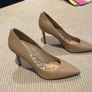 Sam Edelman pointy toe stiletto pump nude size 10